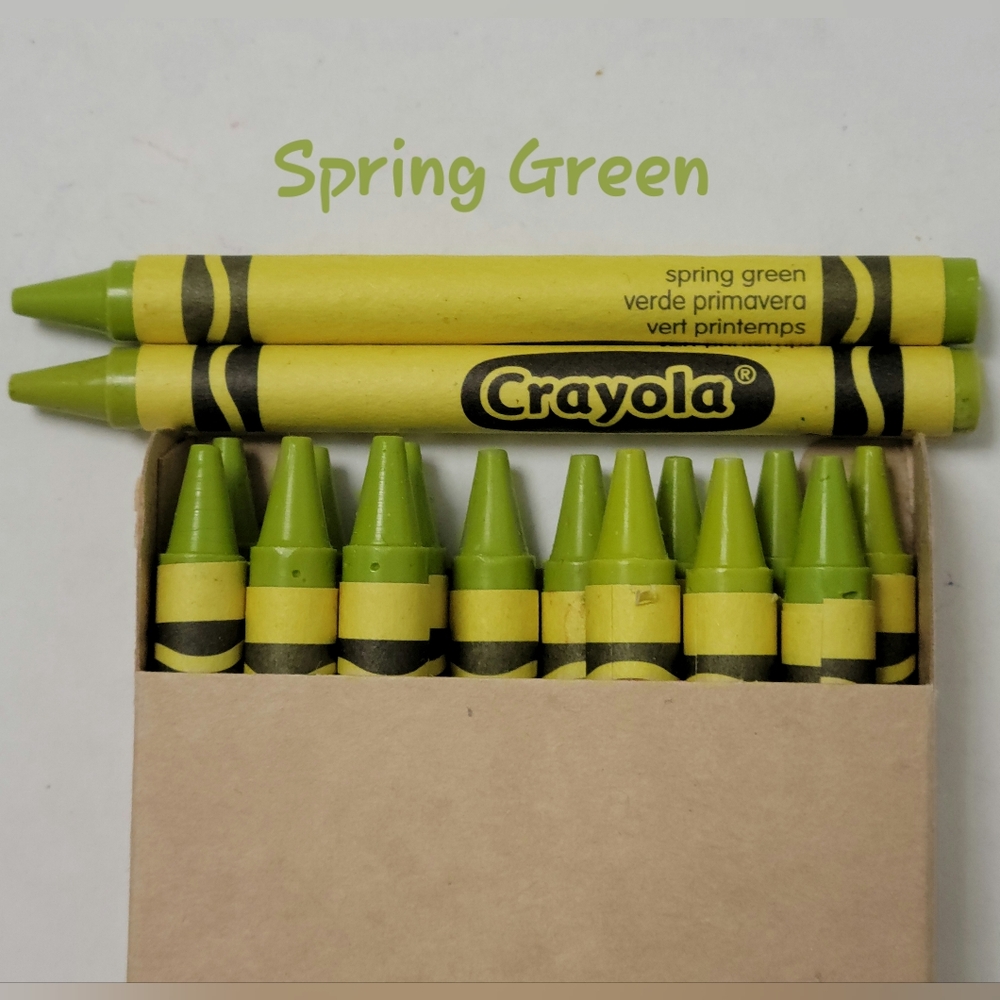 16ct Crayola Crayons (Spring Green) Single Color Bulk Lot